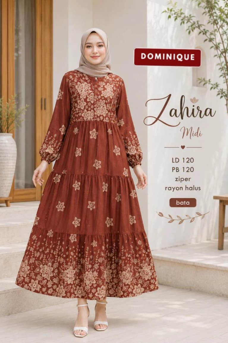 Gamis Zahira Midi - Gamis