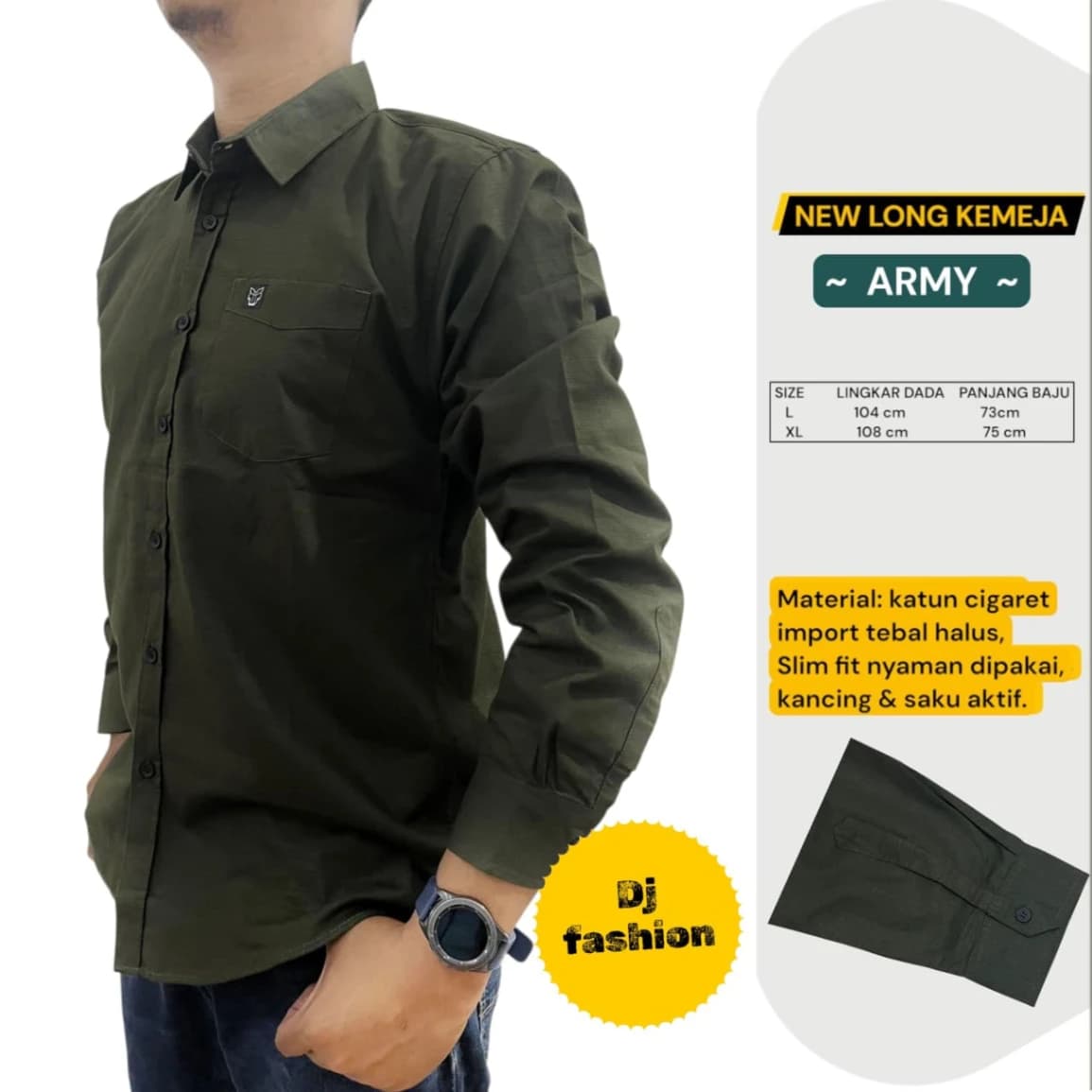 New Long Kemeja Pria - Kemeja Pria